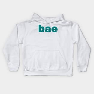 Bae in Green Glitter Kids Hoodie